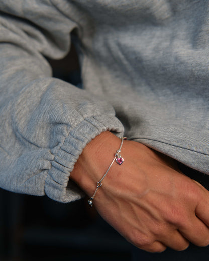 Cropped Oversize Hoodie (Heather Grey)