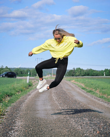 Cropped Oversize Hoodie (Lemon)